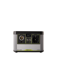 power station with different ports and LED screen to show battery percentage
