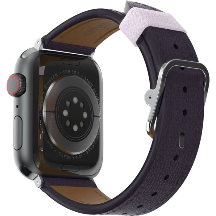 OtterBox Apple Watch 45 44 42mm Symmetry Cactus Leather Band Plum Luxe