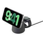 Belkin BoostCharge Pro with iPhone and Apple Watch on the dock