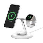 Belkin BoostCharge Pro 3-in-1 Magnetic Wireless Charging Stand with iPhone, Apple Watch and AirPods
