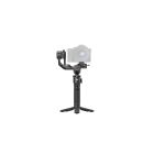 front view of DJI RS3 mini hand stabalizer with camera displayed on to show how it will fit