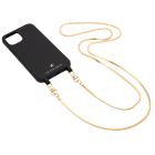 Black cover with gold chain