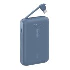 Belkin 10 000 mAh 20W Power Bank with USB-C Integrated Cable and USB-C port - Blue