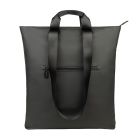 bag with small zip compartment in the front and two handles and the top