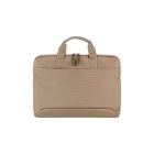beige bag with handles at the top