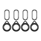 KeyBudz AirTag Secure Dock (4 Pack) - Black