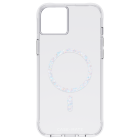 clear case with twinkle diamond on the MagSafe symbol 