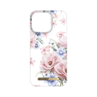 Ideal of Sweden iPhone 15 Pro Max Case - Floral Romance design with pink and blue flowers. Back