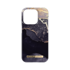 Ideal of Sweden iPhone 15 Pro Case with MagSafe - Golden Twilight Marble with purple and gold details. 