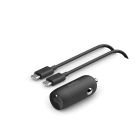 Belkin BoostCharge USB-C PD Car Charger 30W + USB-C to USB-C 1m Cable