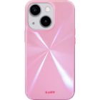 Laut Huex Reflect iPhone 14 Pro Case in baby pink with radial effect. Back of case. 