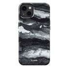 back of case with marble effect design