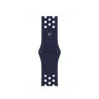 navy watch band with holes in the design