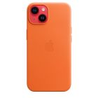 Apple iPhone 14 Leather Case with MagSafe - Orange