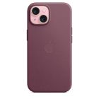 Apple iPhone 15 FineWoven Case with MagSafe - Mulberry. Back