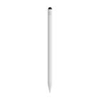 A white pencil / stylus with a black tip on top, perfect for precise and detailed drawings or writings.