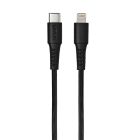 QDOS PowerMotion 1m Lightning to USB-C Cable - Black 
