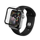 screen protector being placed on apple watch