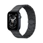 Carbon Fiber Universal Apple Watch Link Bracelet Band on Apple Watch