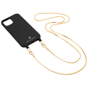 View of Woman on the Move iPhone 16 Pro Max MagSafe Cover with Gold Delia Chain 