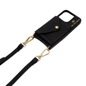 Back view of Iphone case with strap