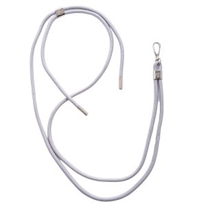 Display of Woman on the Move Universal Phone Lanyard - Graceful Grey with Silver Fittings