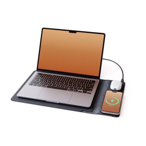 Journey NEXA 4-in-1 15/16-inch Laptop Sleeve & Wireless Charging Deskmat - Black