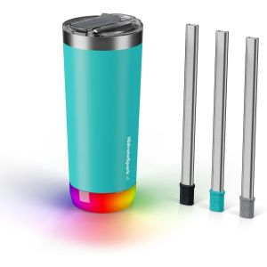 Display of HidrateSpark Pro 590ml Smart Waterbottle Bundle - Sea Glass