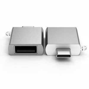 Satechi Aluminum Type-C to USB-A 3.0 Adapter front and back