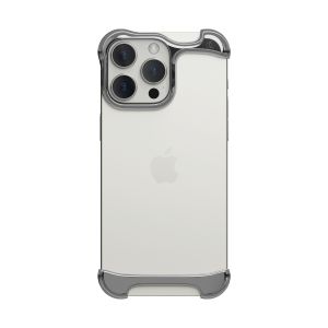 Arc Pulse iPhone 16 Pro Slide-On Aluminium Case - Polished Silver