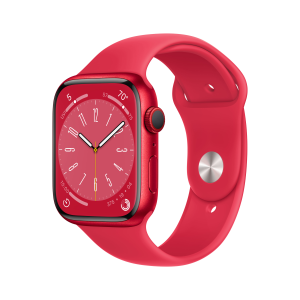 view with dial and button on the side of Apple Watch