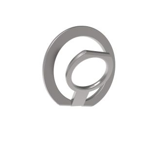 Front view of QDOS Snap iPhone MagSafe Ring Holder - Natural Titanium