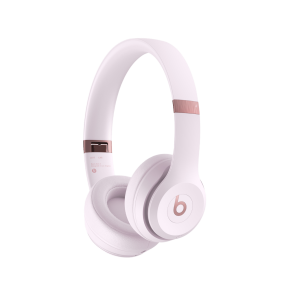 Beats Solo 4 Wireless Headphones, with flex-grip headband, customisable sliders and ergonomically angled ear cups.