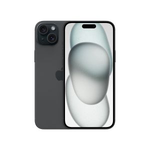 iPhone 15 Plus 6.7‑inch (diagonal) all‑screen OLED display and dual camera system.