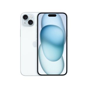 iPhone 15 Plus 6.7‑inch (diagonal) all‑screen OLED display and dual camera system.