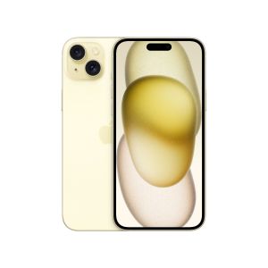 iPhone 15 Plus 6.7‑inch (diagonal) all‑screen OLED display and dual camera system.