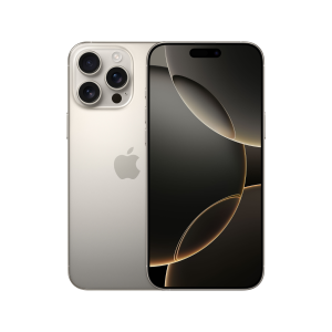 2 x iPhone 16 Pro Max models positioned back to back, one showing the 6.9-inch screen and the other showing the dual-camera system.
