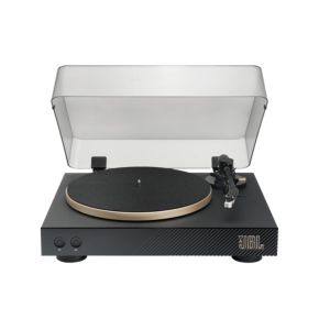 JBL Spinner Bluetooth Turntable - front view with lid open