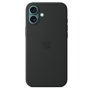 silicone case placed on iPhone 16 Plus