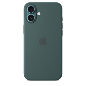 silicone case placed on iPhone 16 Plus