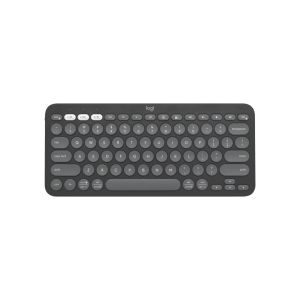 Logitech Pebble Keys 2 K380s Bluetooth Keyboard - Tonal Graphite. Top view