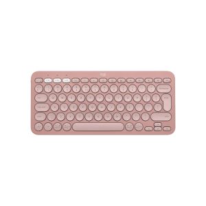 Logitech Pebble Keys 2 K380s Bluetooth Keyboard - Tonal Rose. Top view