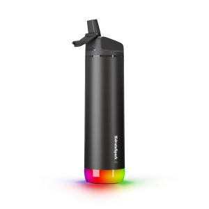 HidrateSpark PRO 621ml Smart Water Bottle with Straw Lid - Black