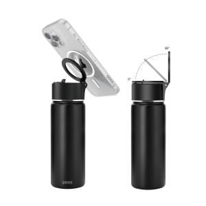 QDOS Sip & Snap MagSafe Water Bottle - Black