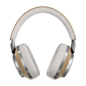 Bowers & Wilkins PX8 Over-Ear Noise Cancelling Headphones - Tan. View from front