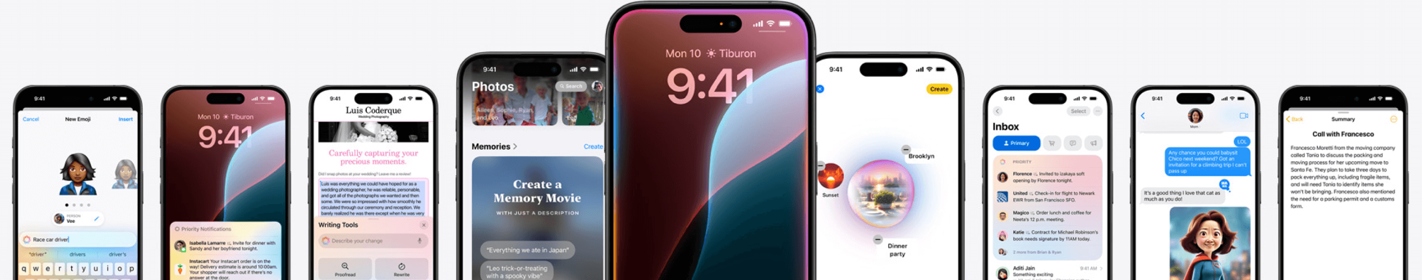 Various iPhone models