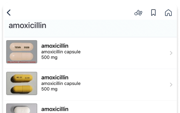 List of prescription meds