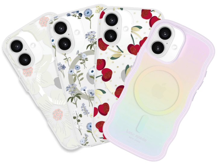 A wide range of KateSpade iPhone cases.