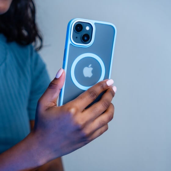 iPhone in a cover