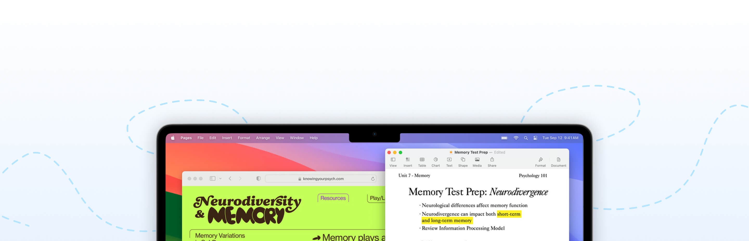 iPad showing various Apps